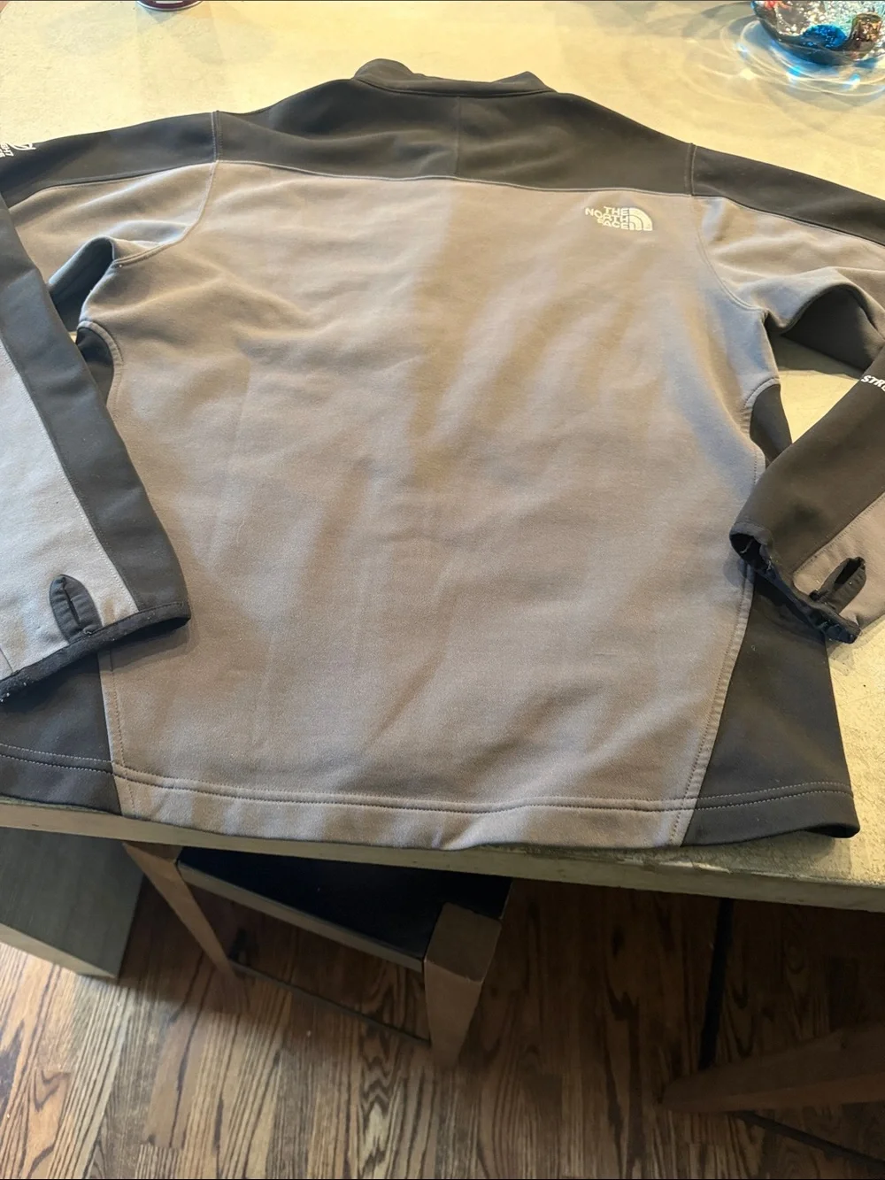 The North Face Men's Gray and Black Performance Fleece Jacket
